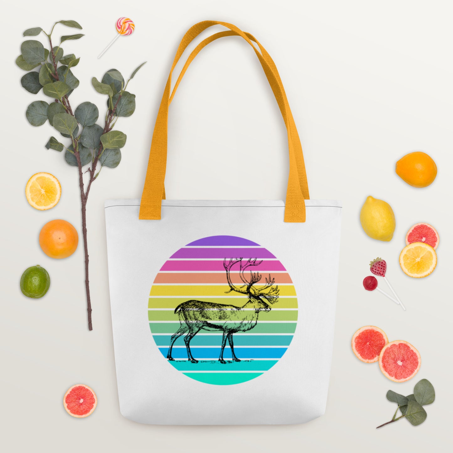 Stag Multi Dot Tote Bag