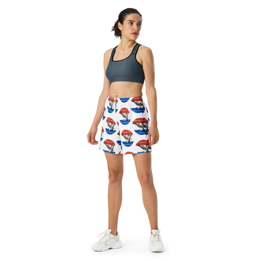 Standard Dot Eagle All-Over Print Unisex Athletic Long Shorts