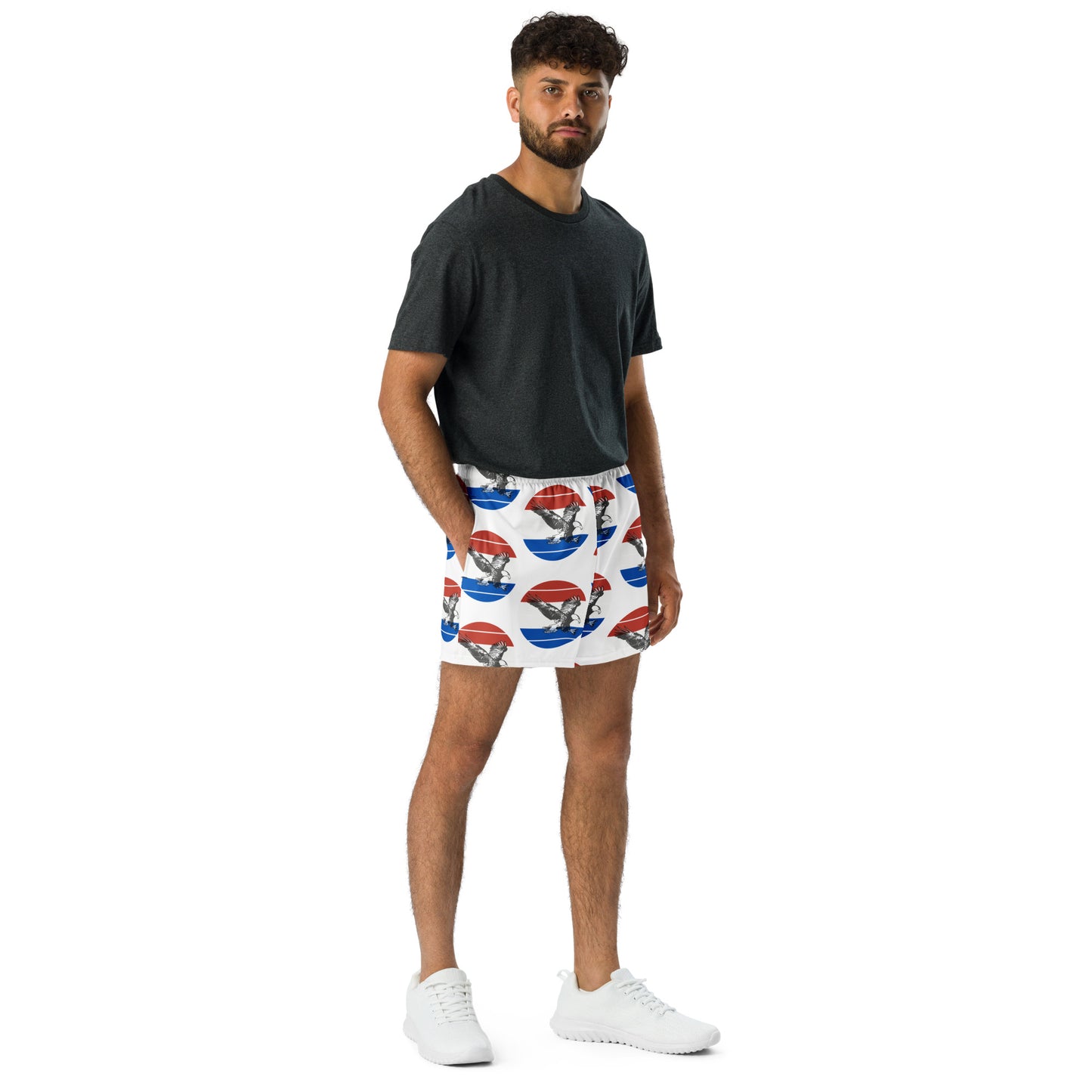 Standard Dot Eagle All-Over Print Unisex Athletic Shorts