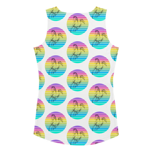 Horse Multi Dot Bodycon Tank Top