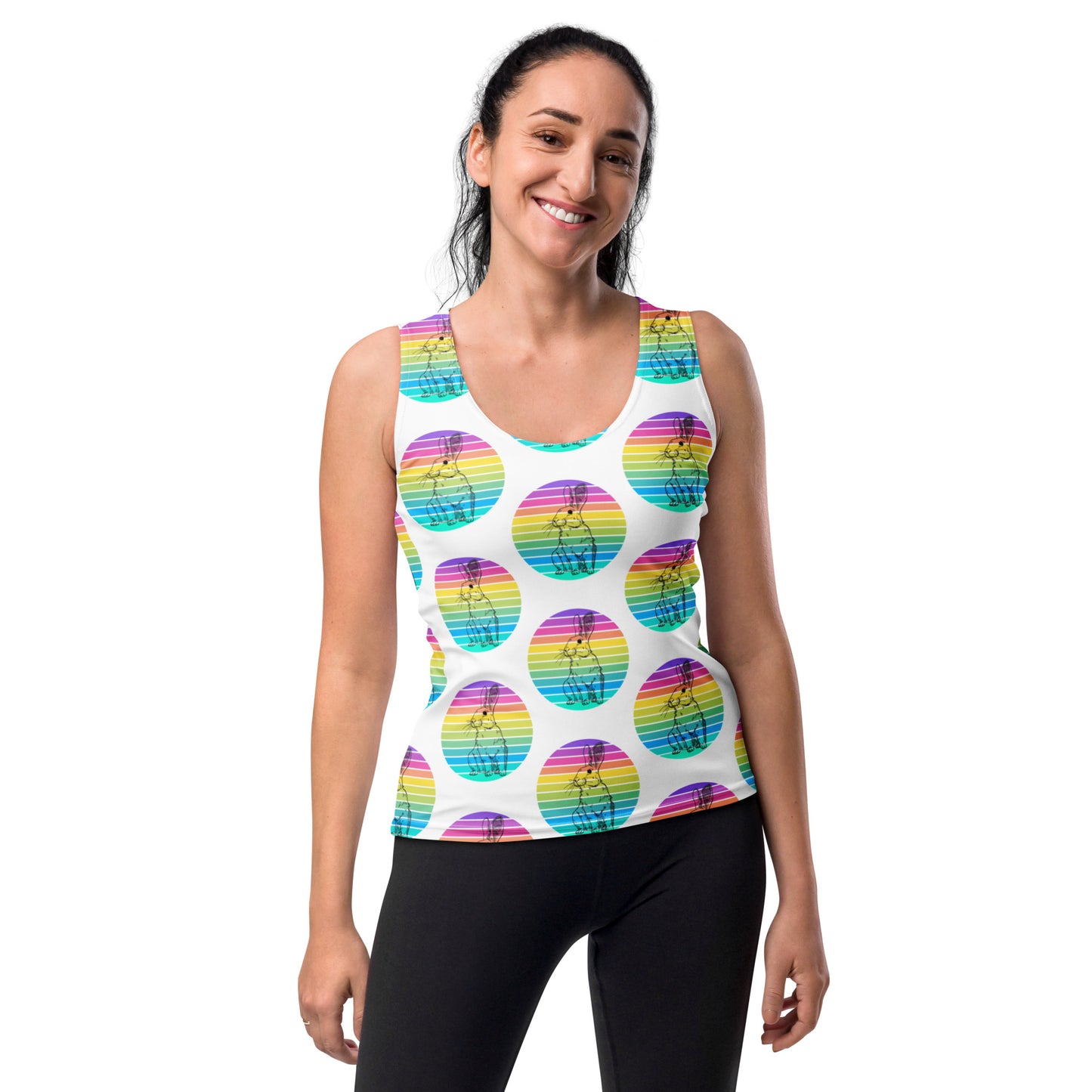 Rabbit Multi Dot Bodycon Tank Top