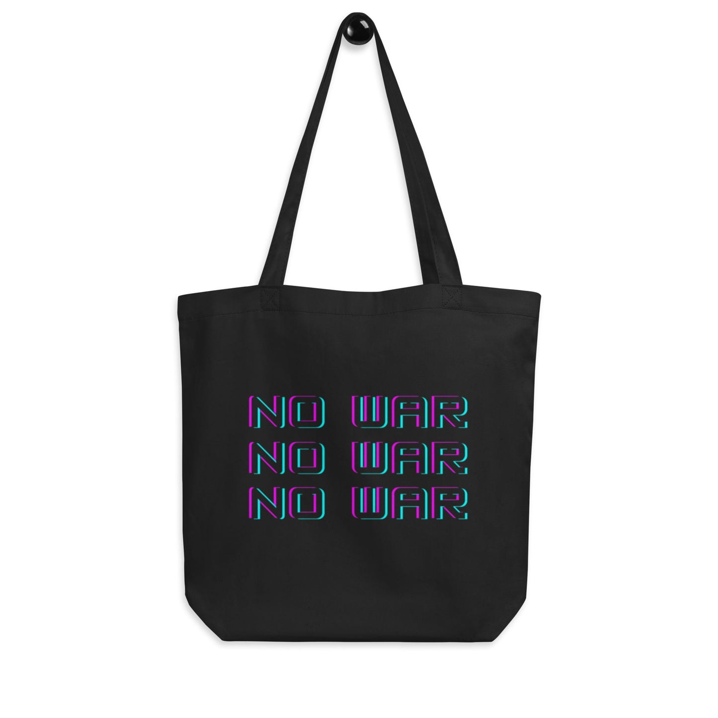 No War Block Script Eco Tote Bag