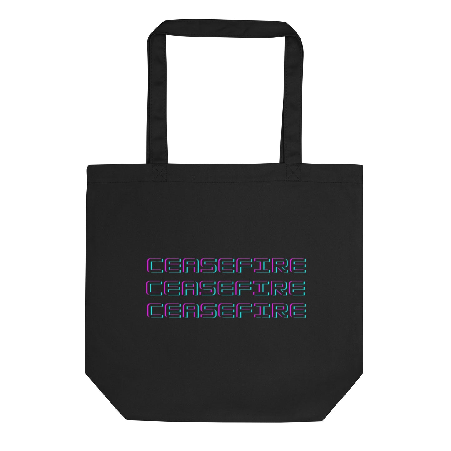 Ceasefire Block Script Eco Tote Bag