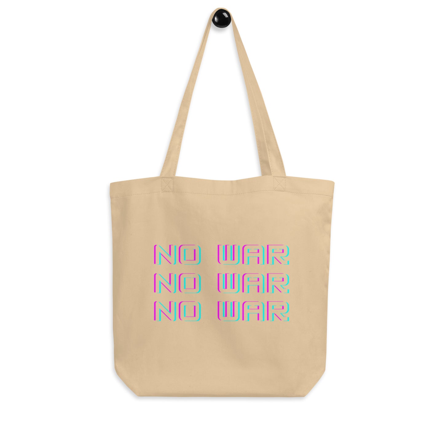 No War Block Script Eco Tote Bag