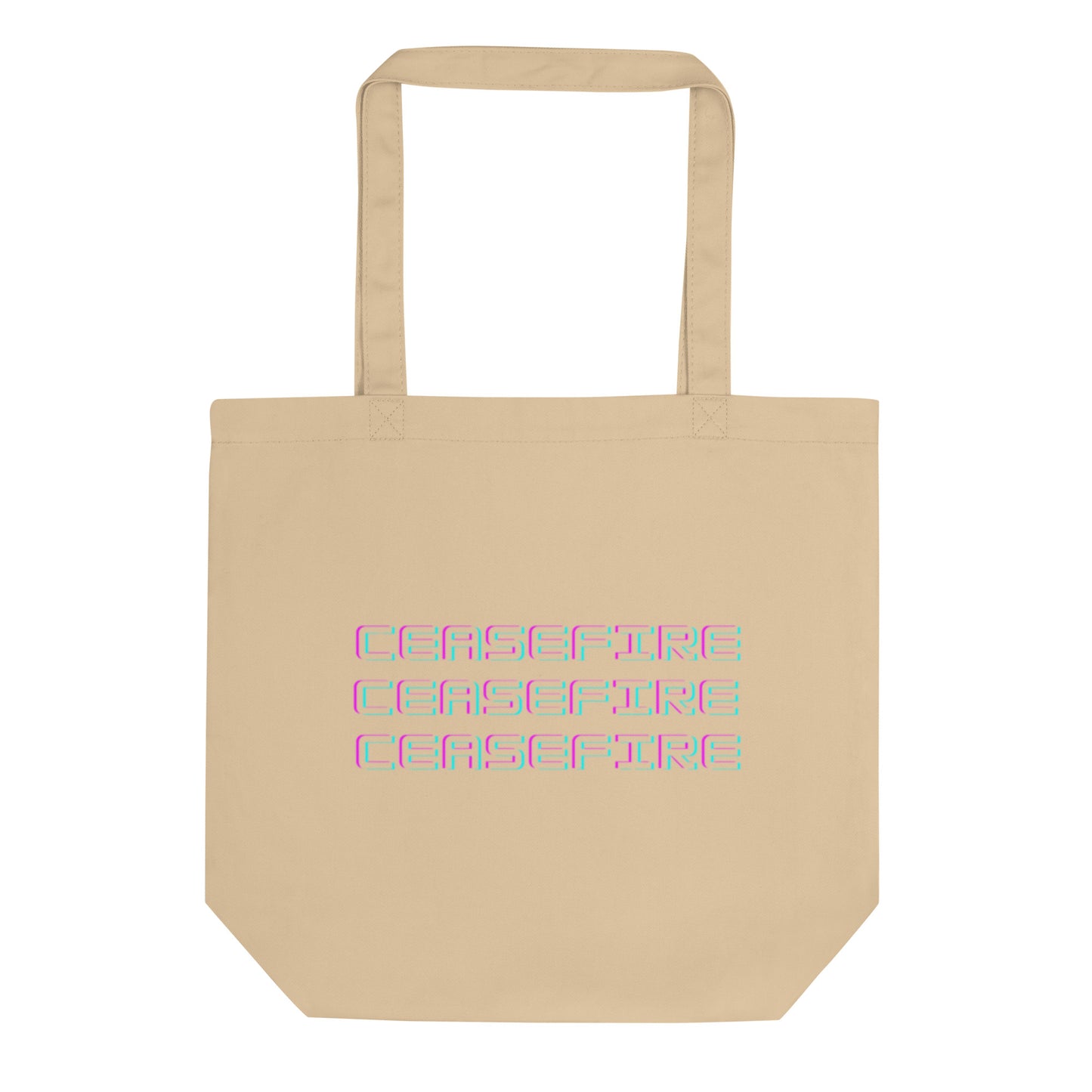 Ceasefire Block Script Eco Tote Bag