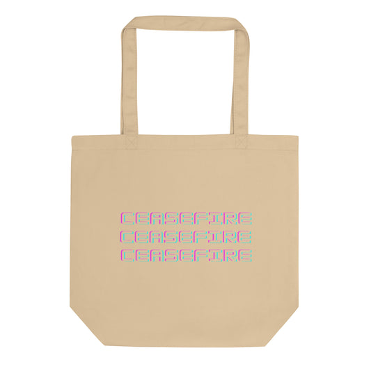 Ceasefire Block Script Eco Tote Bag