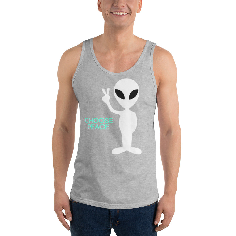 Choose Peace Alien Tank Top