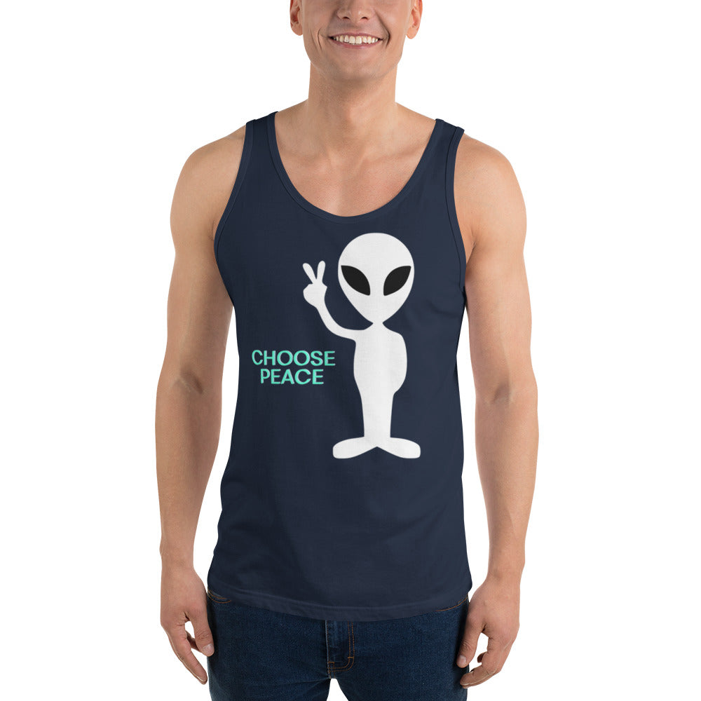 Choose Peace Alien Tank Top
