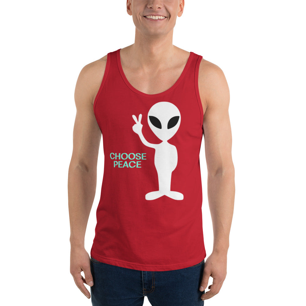 Choose Peace Alien Tank Top