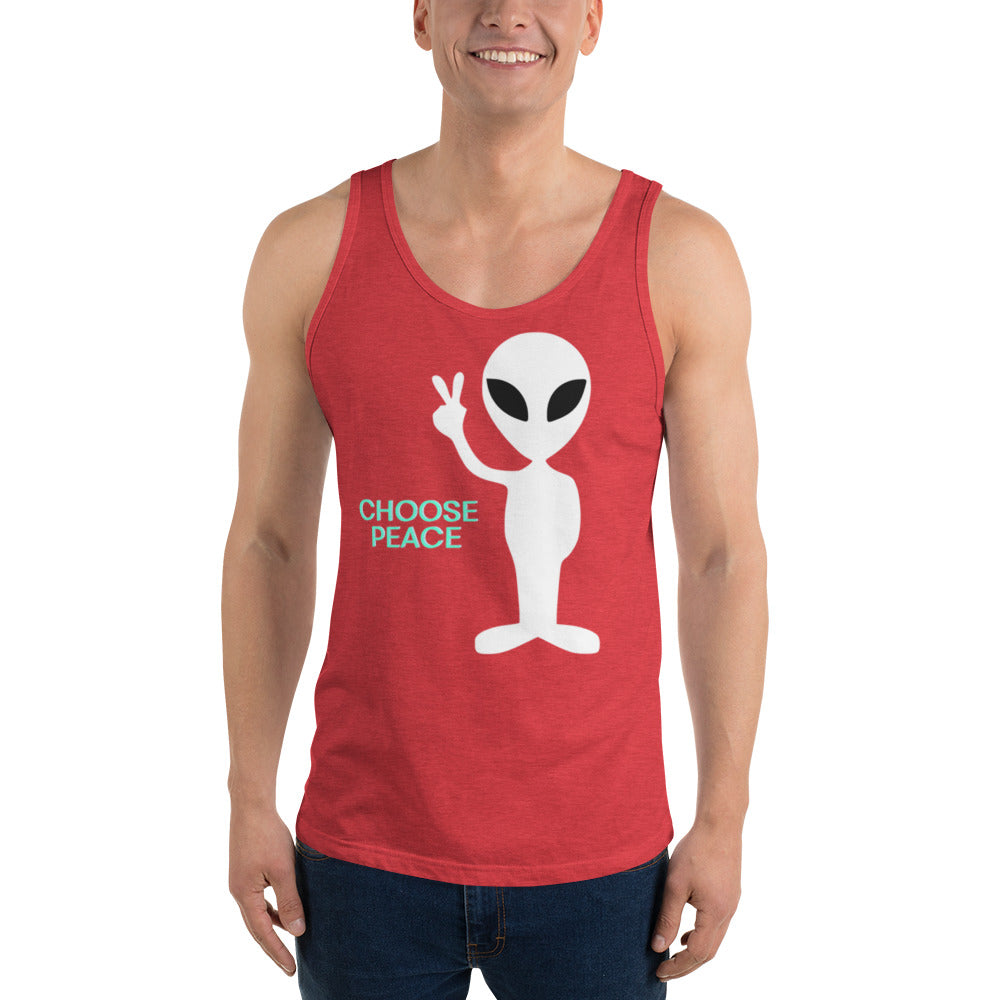 Choose Peace Alien Tank Top