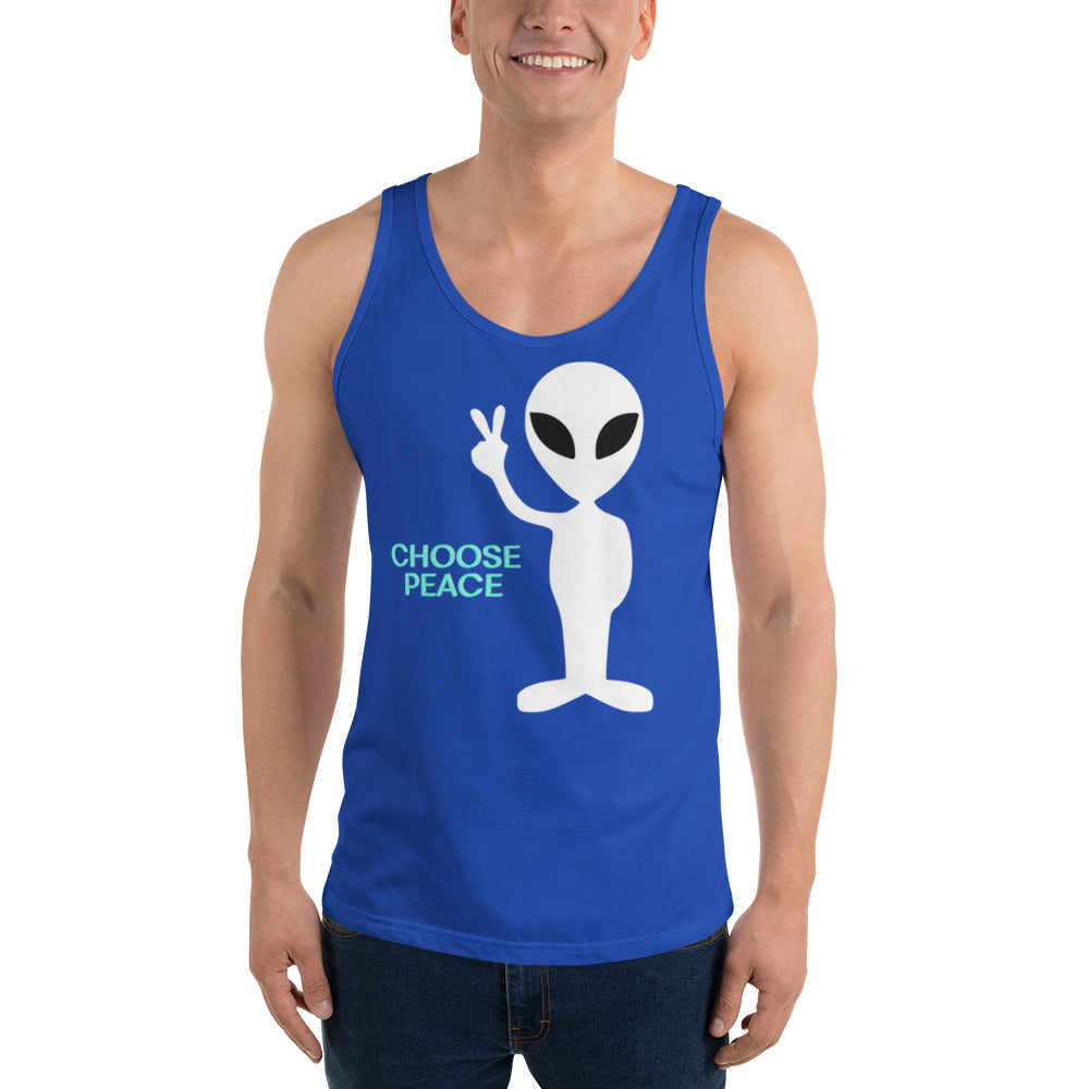 Choose Peace Alien Tank Top
