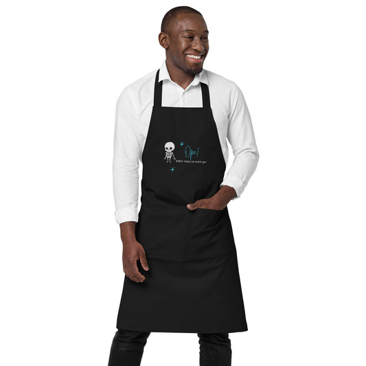 Skeleton Ope! Organic Cotton Apron