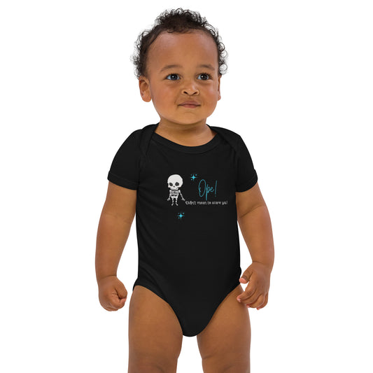 Skeleton Ope! Organic Cotton Baby Bodysuit