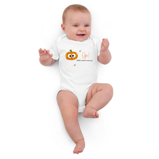 Pumpkin Ope! Organic Cotton Baby Bodysuit