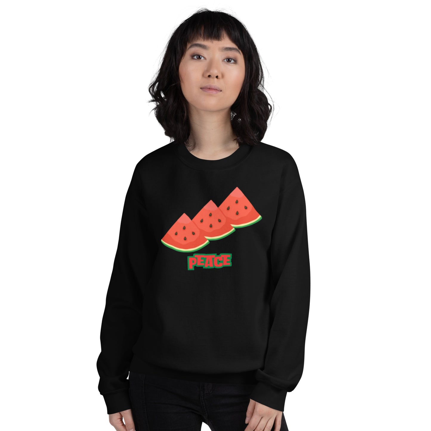 Watermelon Peace Unisex Sweatshirt