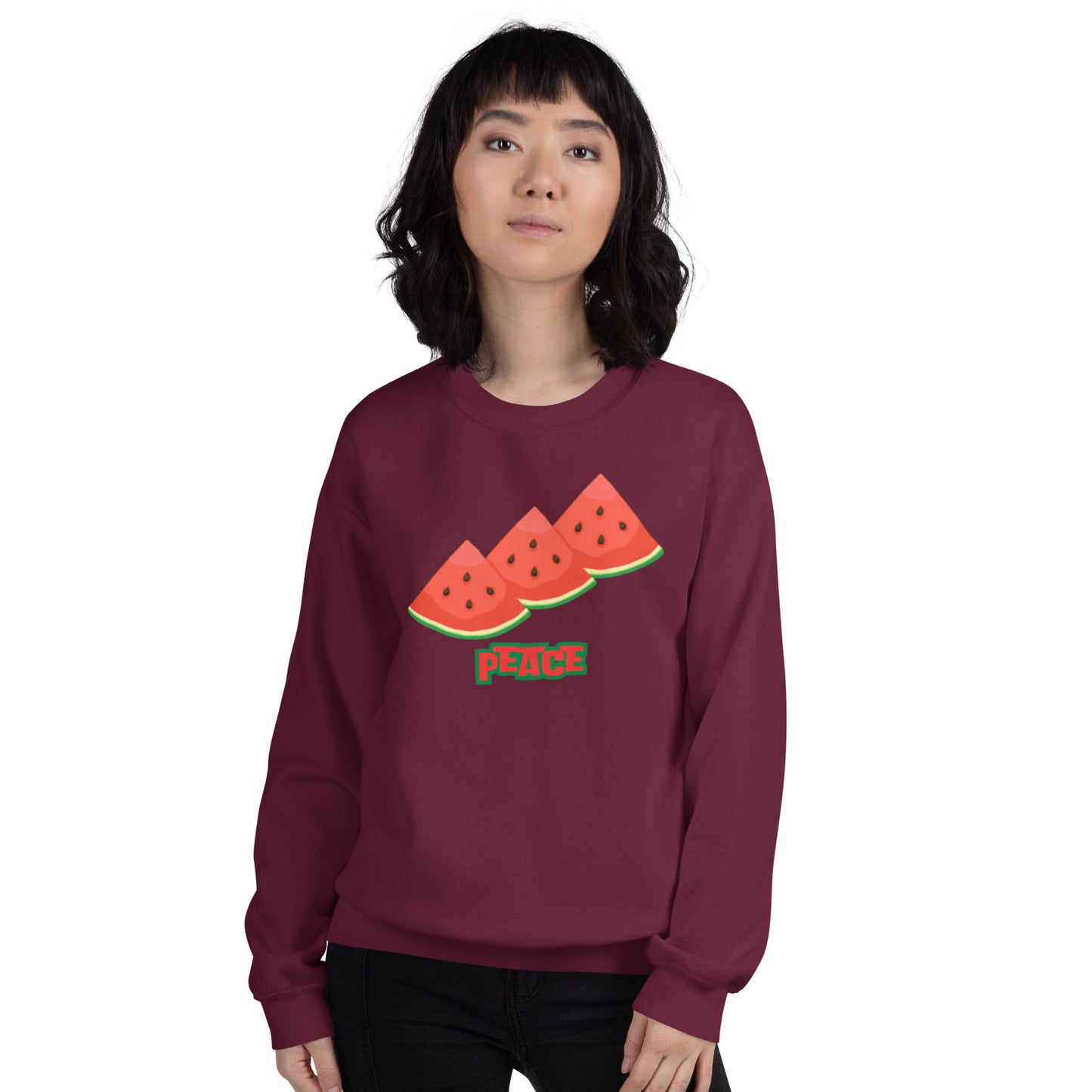 Watermelon Peace Unisex Sweatshirt