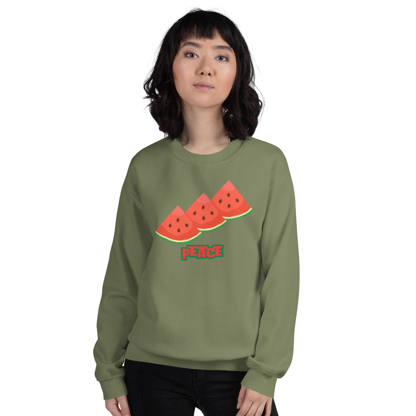 Watermelon Peace Unisex Sweatshirt