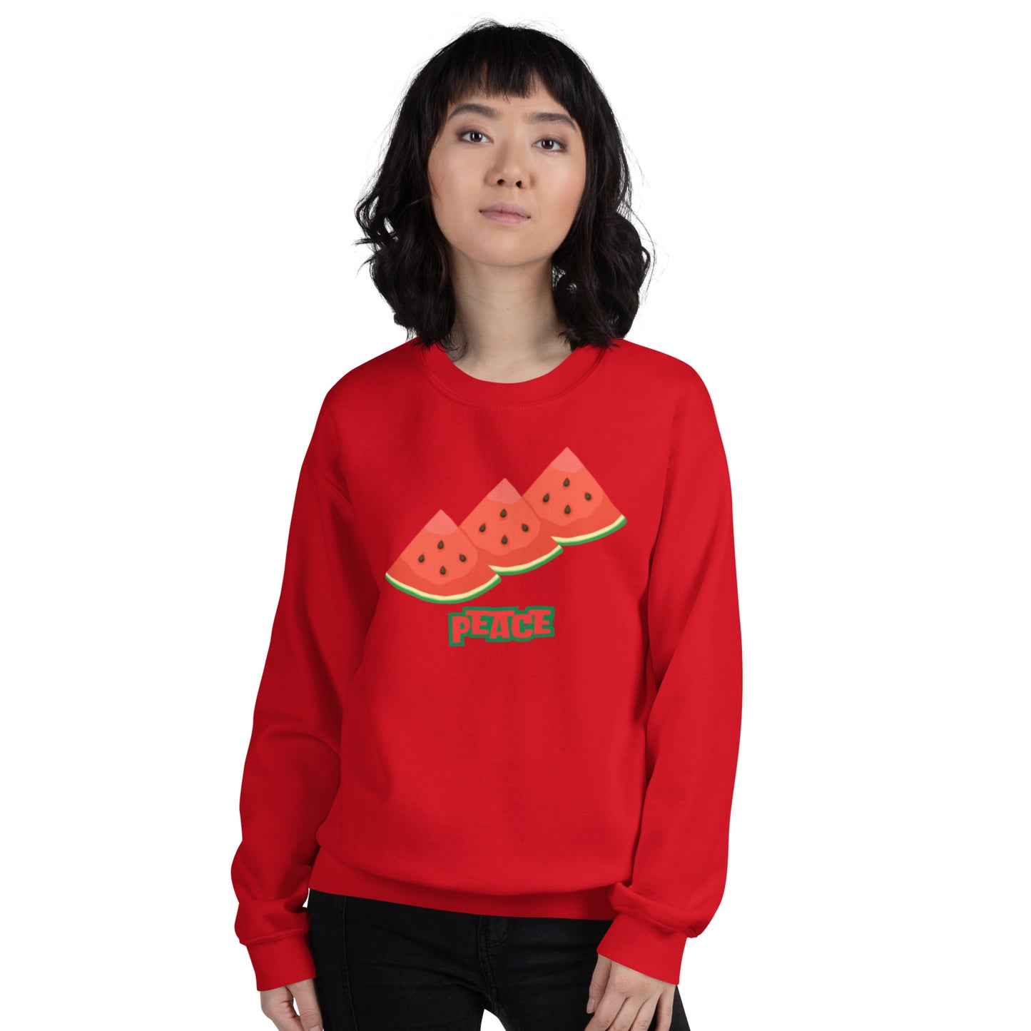Watermelon Peace Unisex Sweatshirt