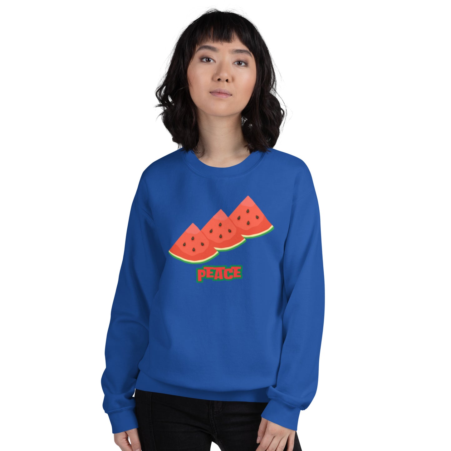 Watermelon Peace Unisex Sweatshirt