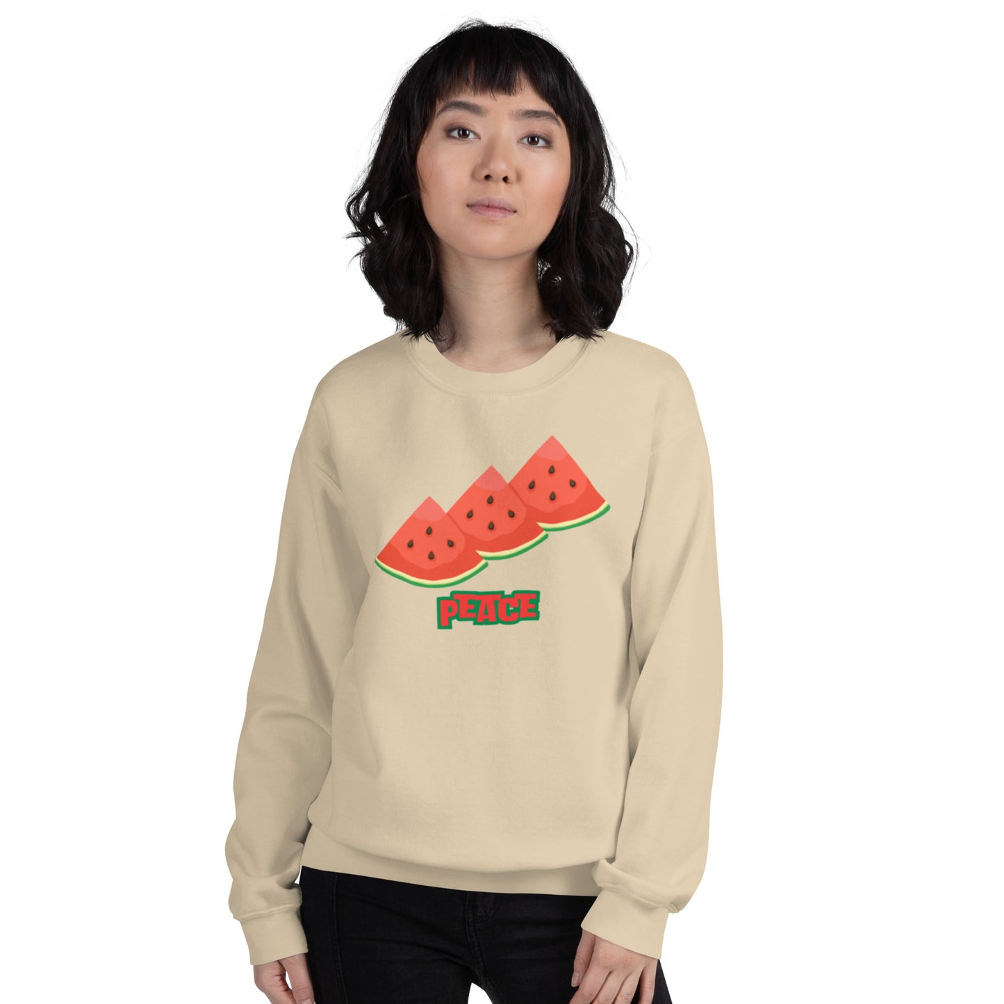 Watermelon Peace Unisex Sweatshirt