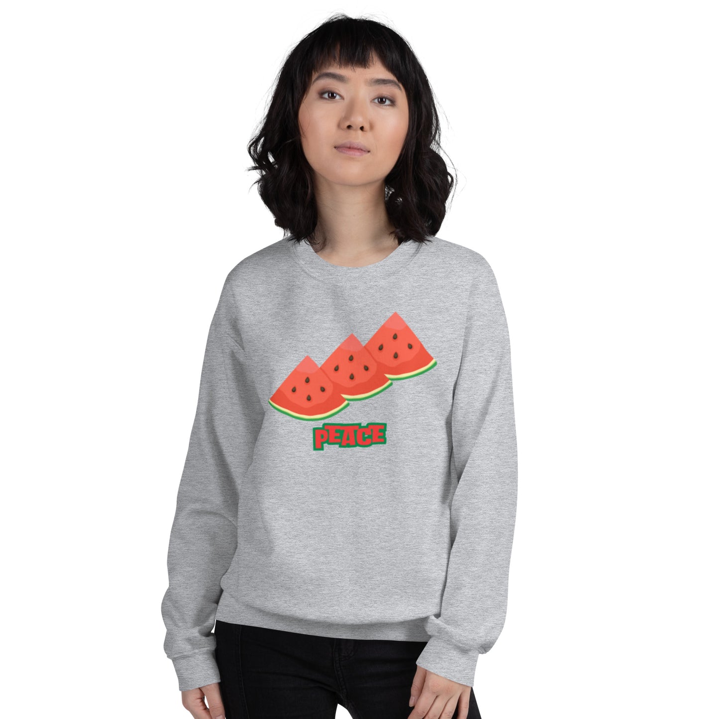Watermelon Peace Unisex Sweatshirt