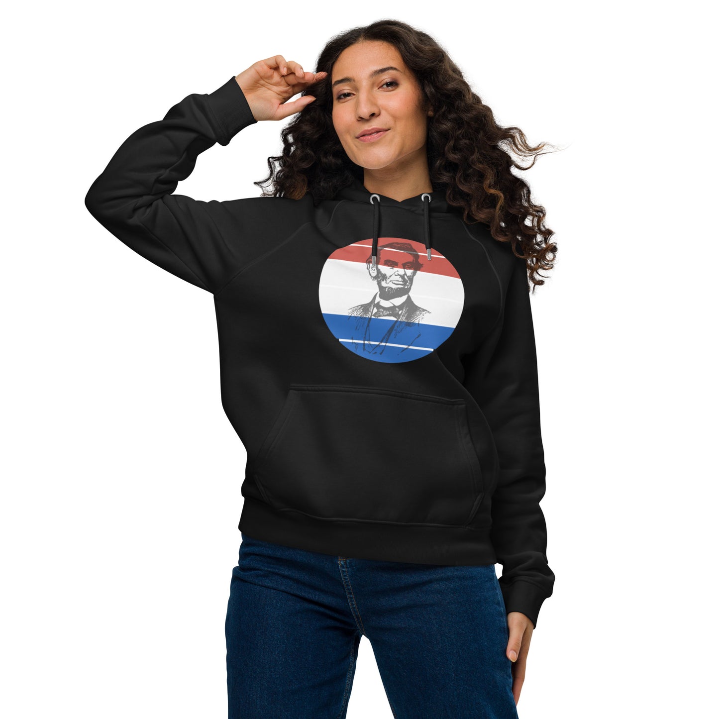 Standard Dot Abe Unisex Eco Raglan Hoodie