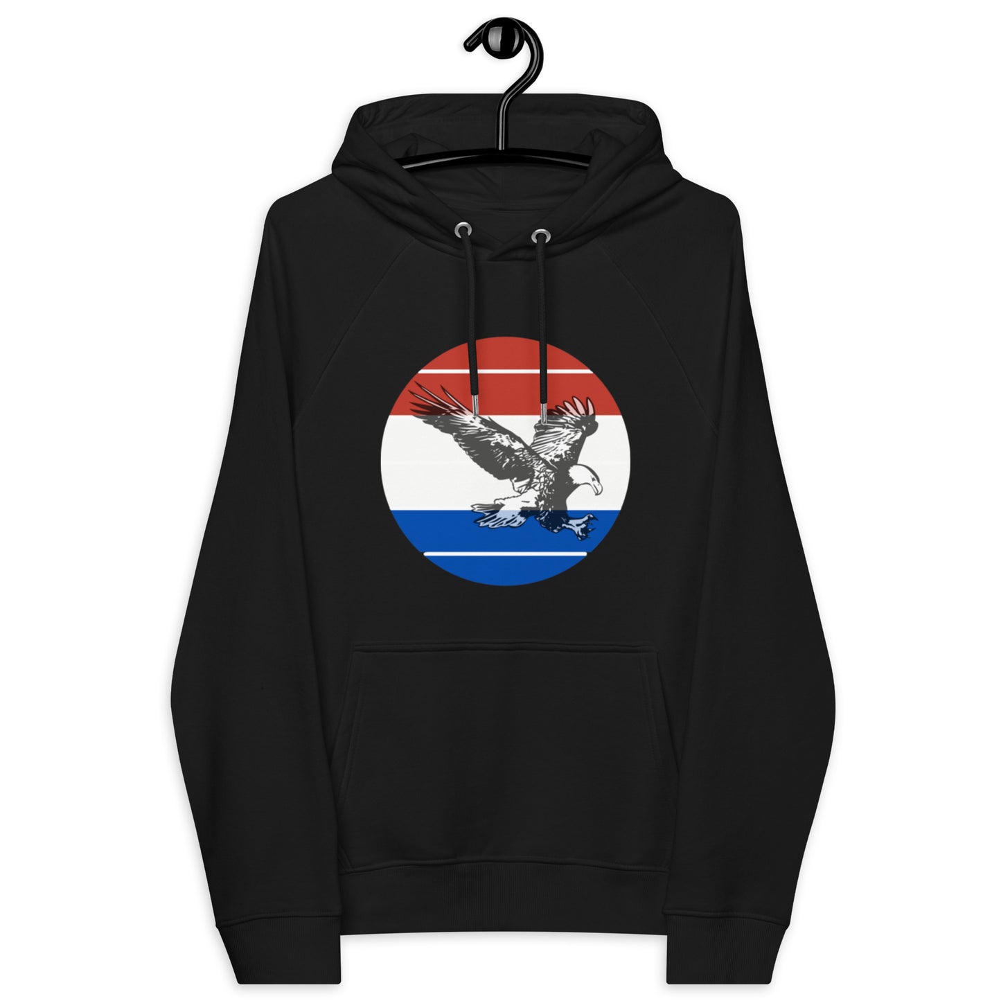 Standard Dot Eagle Unisex Eco Raglan Hoodie