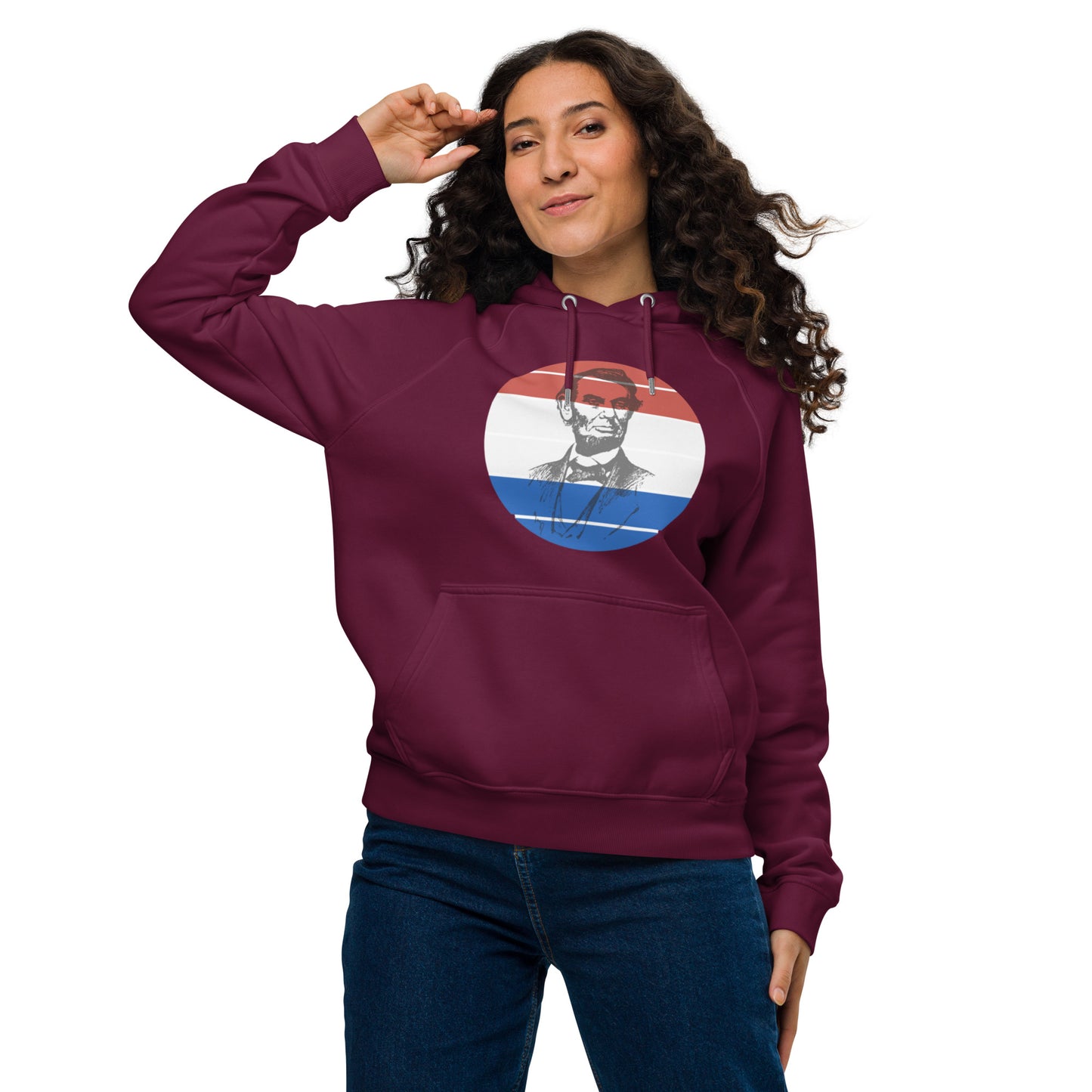 Standard Dot Abe Unisex Eco Raglan Hoodie