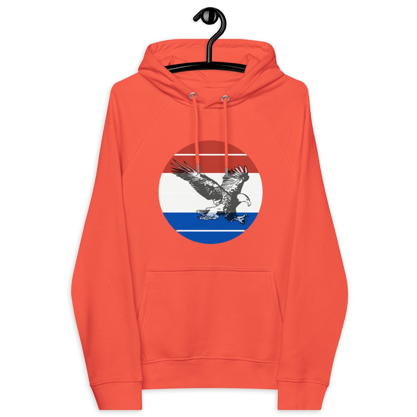 Standard Dot Eagle Unisex Eco Raglan Hoodie