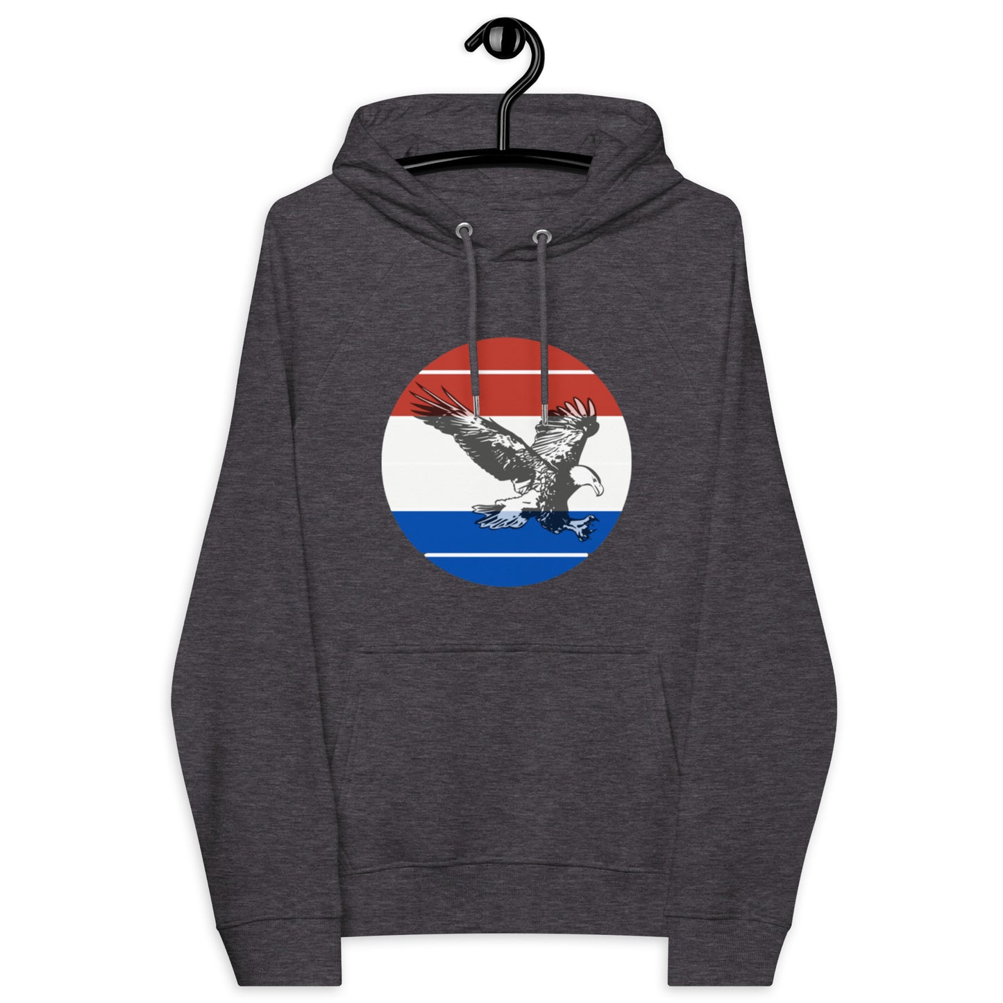 Standard Dot Eagle Unisex Eco Raglan Hoodie