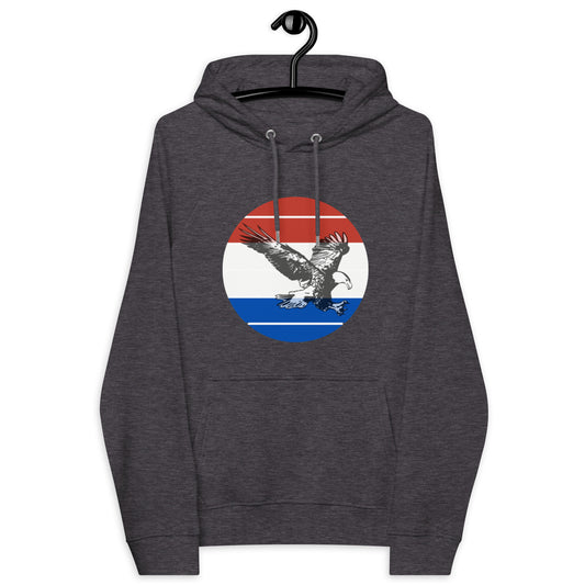 Standard Dot Eagle Unisex Eco Raglan Hoodie