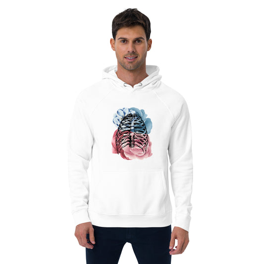 Love Eternal Rosy Lungs Unisex Eco Raglan Hoodie