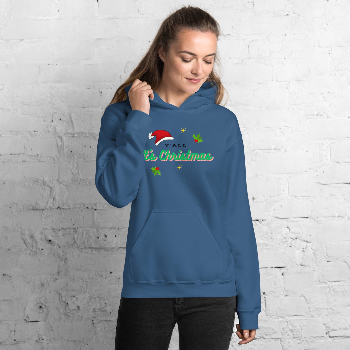Y'all It's Christmas Unisex Hoodie