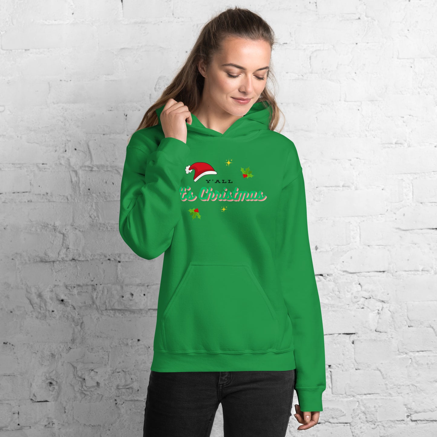 Y'all It's Christmas Unisex Hoodie