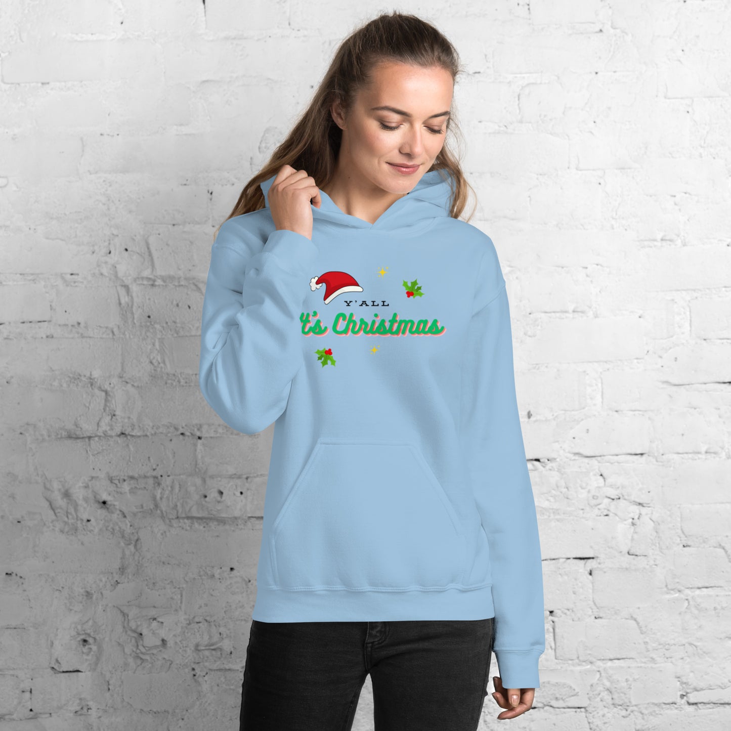 Y'all It's Christmas Unisex Hoodie