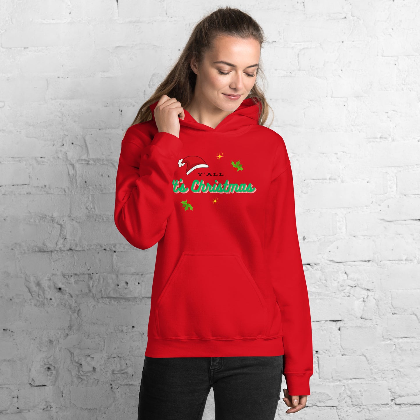 Y'all It's Christmas Unisex Hoodie
