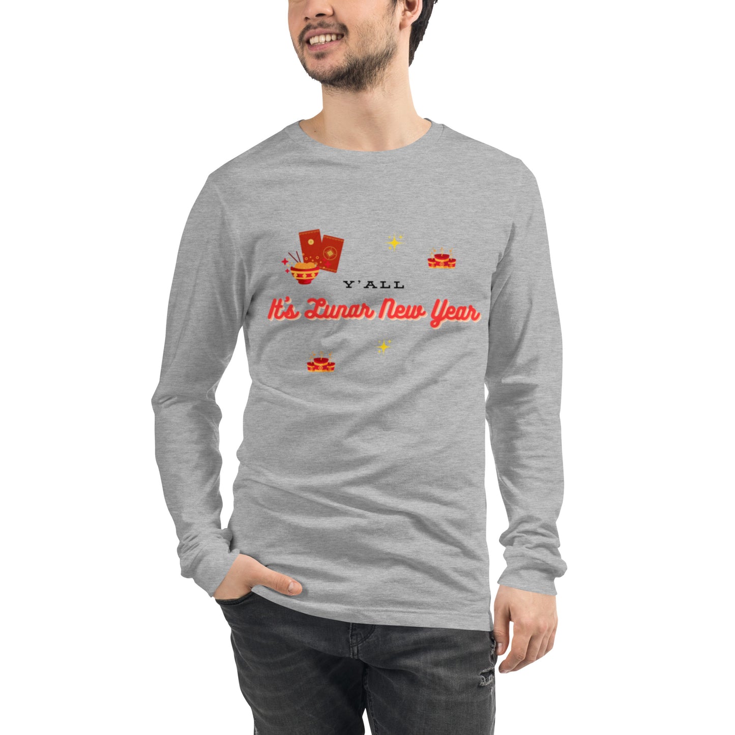 Y'all It's Lunar New Year Unisex Long Sleeve Tee