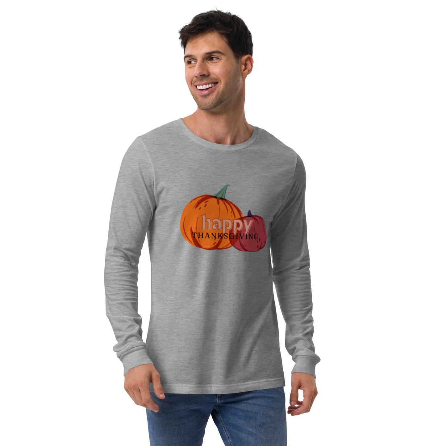 Happy Thanksgiving Unisex Long Sleeve Tee