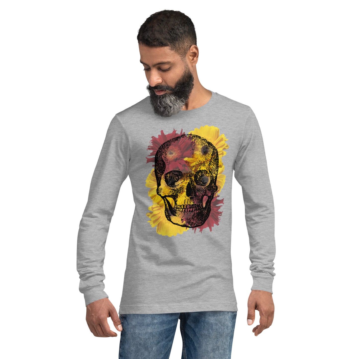 Love Eternal Daisy Skull Unisex Long Sleeve Tee