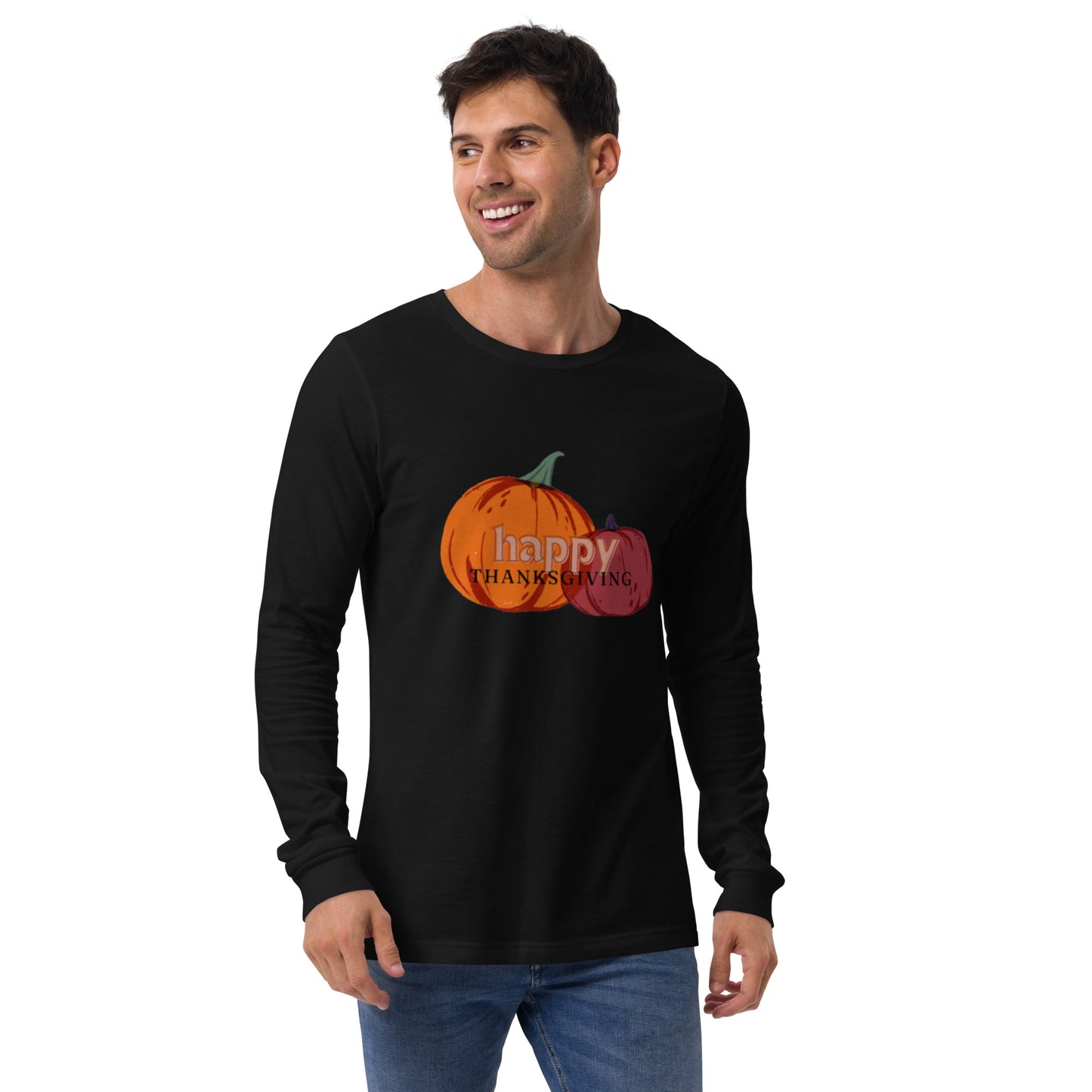 Happy Thanksgiving Unisex Long Sleeve Tee