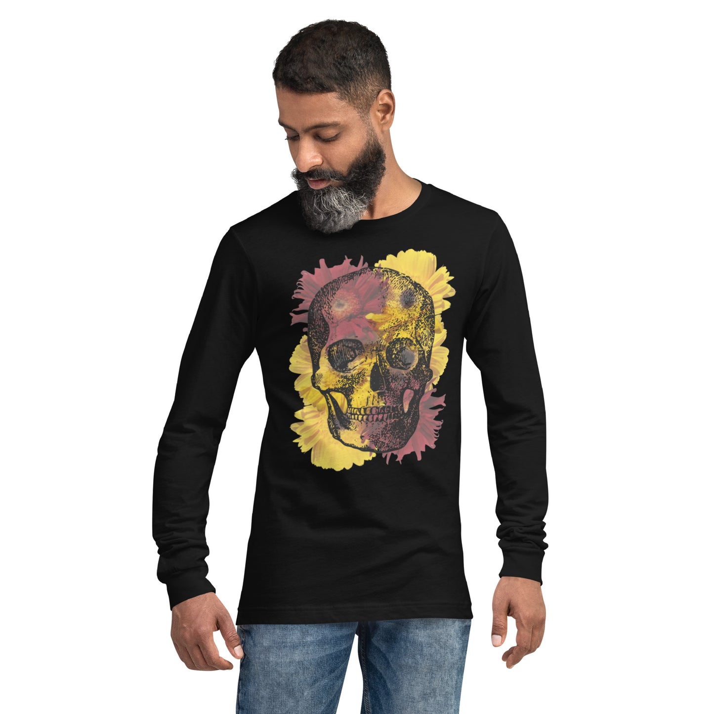 Love Eternal Daisy Skull Unisex Long Sleeve Tee