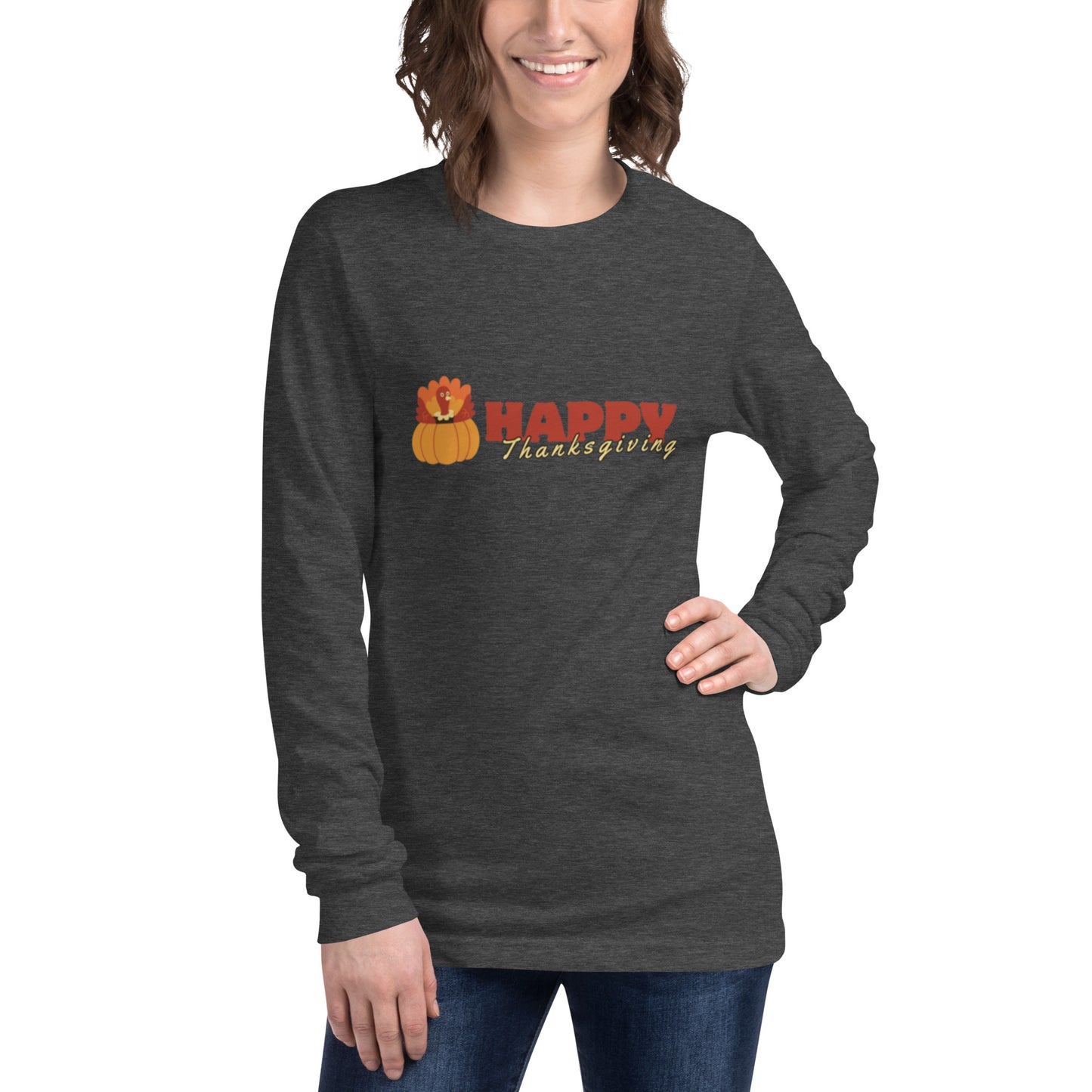 Happy Thanksgiving Unisex Long Sleeve Tee