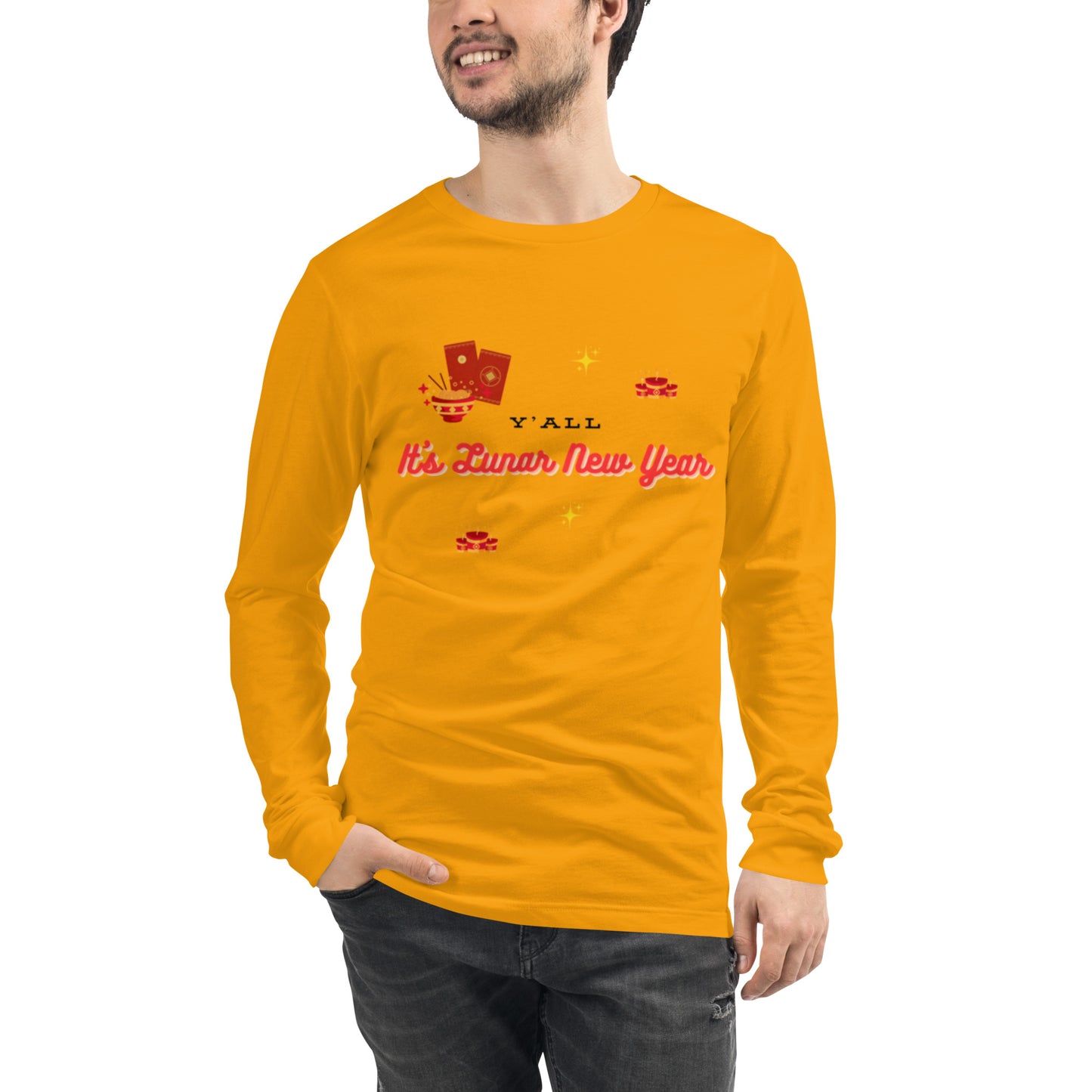 Y'all It's Lunar New Year Unisex Long Sleeve Tee
