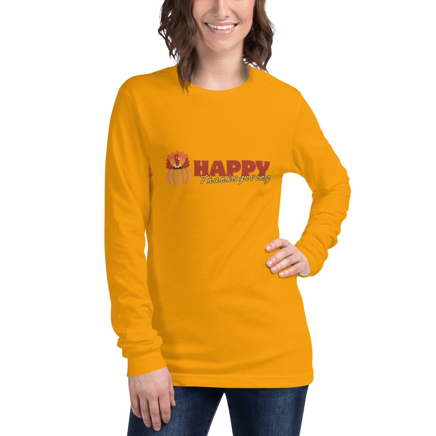 Happy Thanksgiving Unisex Long Sleeve Tee