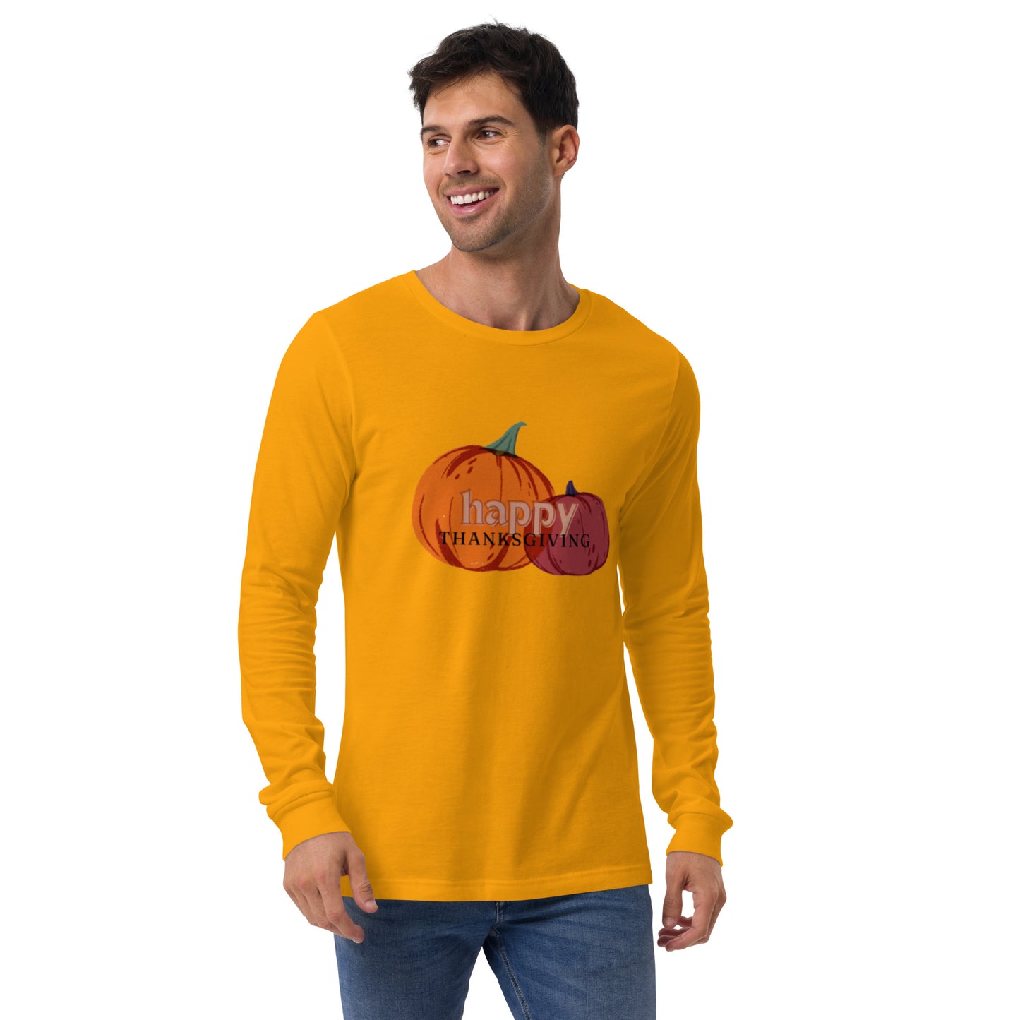 Happy Thanksgiving Unisex Long Sleeve Tee