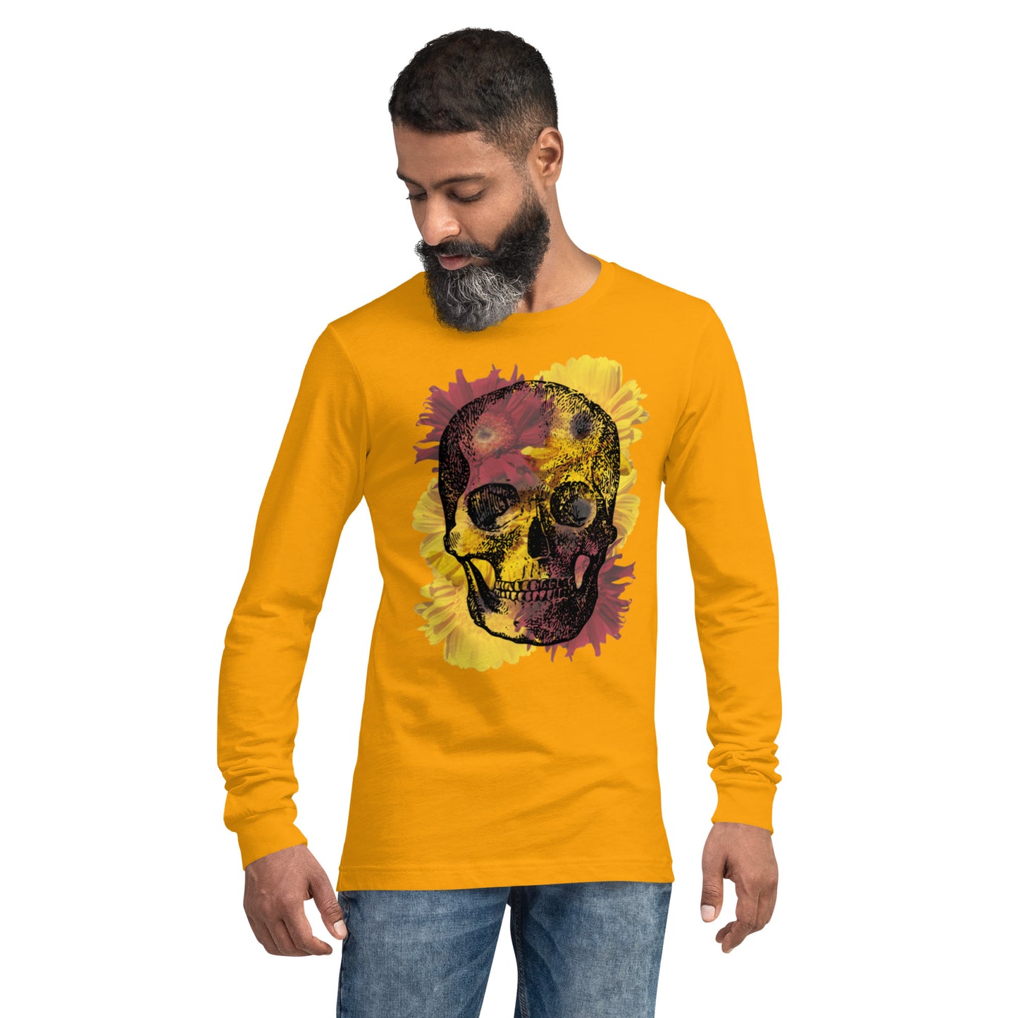 Love Eternal Daisy Skull Unisex Long Sleeve Tee