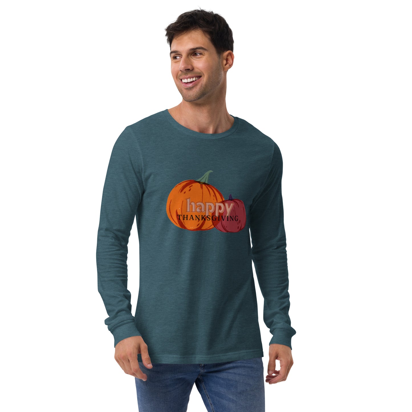 Happy Thanksgiving Unisex Long Sleeve Tee