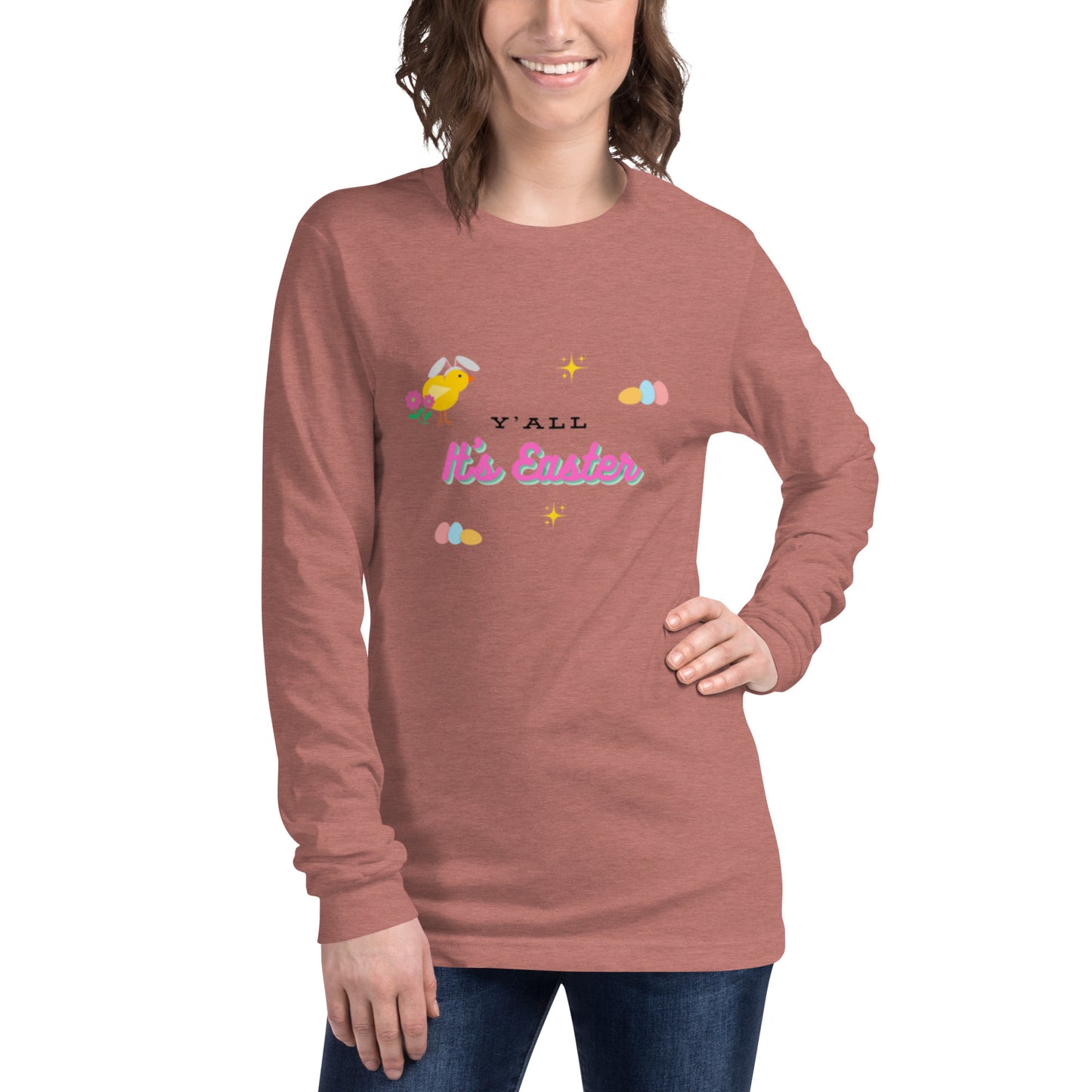 Y'all It's Easter Unisex Long Sleeve Tee