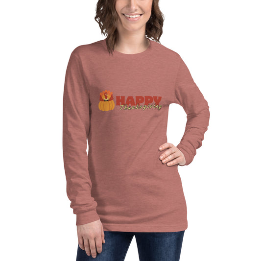 Happy Thanksgiving Unisex Long Sleeve Tee