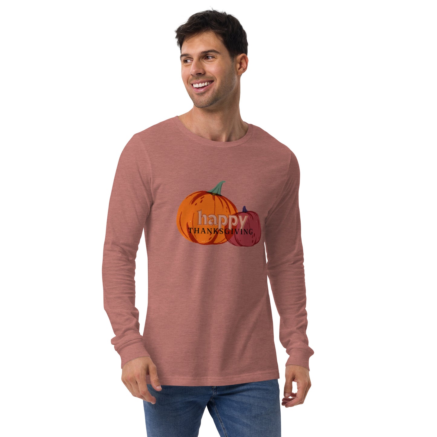 Happy Thanksgiving Unisex Long Sleeve Tee